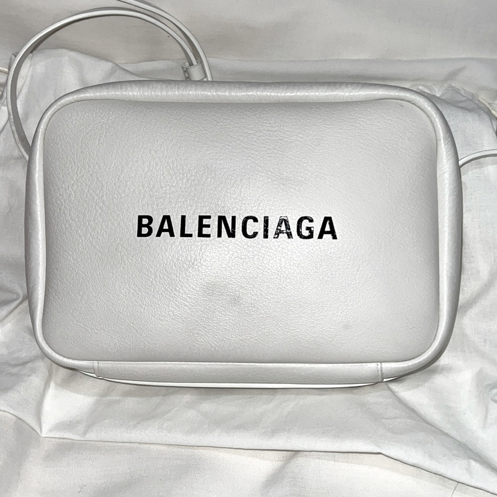 Balenciaga Small Everyday Camera Bag White Gem